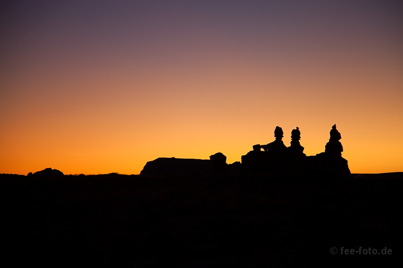 Sunset im Goblin-Valley